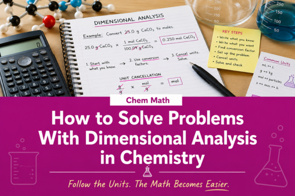 How to solve problems with dimensional analysis in chemistry